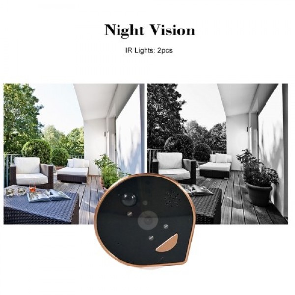 HD 1080P Peephole Door Camera Doorbell