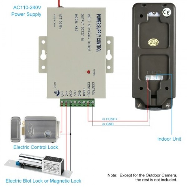 OWSOO 7 Inch Video Door Phone Doorbell Intercom Kit