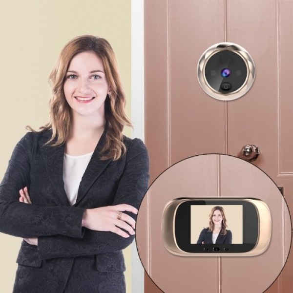 Digital Door Viewer Peephole Door Camera Doorbell 2.8-inch LCD Screen Night Vision Photo Shooting Digital Door Monitoring for Ho