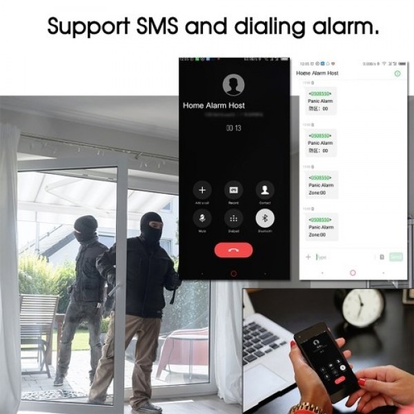 Security Alarm System  Kit Auto Dial GSM Home Security Wireless Alarm System GSM Home Security Alarm System Motion Sensor Door/W