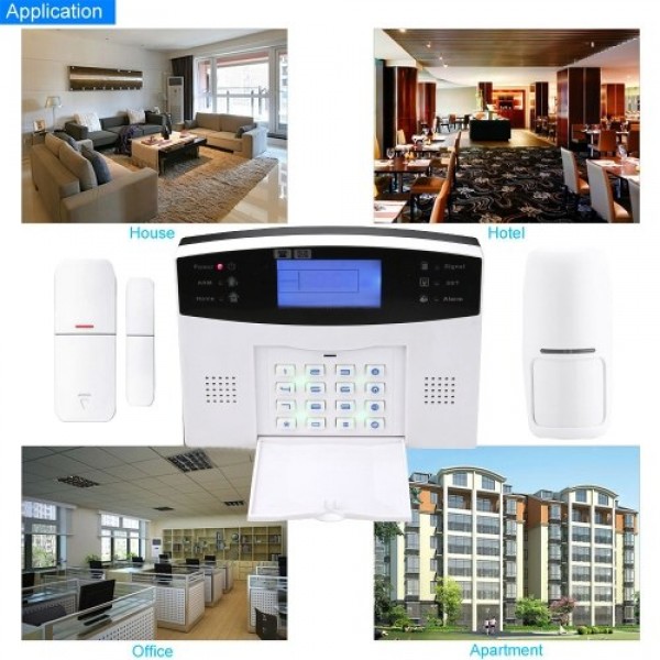 Security Alarm System  Kit Auto Dial GSM Home Security Wireless Alarm System GSM Home Security Alarm System Motion Sensor Door/W