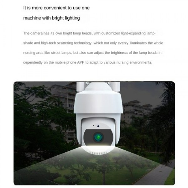 1080P Pan Tilt Outdoor Security Camera Security Camera Outdoor 2MP WiFi Home Surveillance Camera CCTV Camera with Color Night Vi