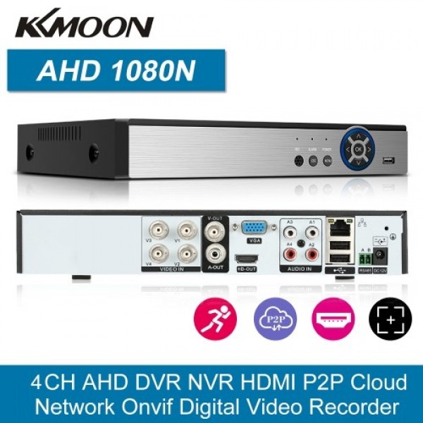 4CH 1080P Full High Definition Hybrid AHD/ONVIF IP/Analog/TVI/CVI/ DVR CCTV Digital Video Recorder DVR P2P Remote Phone Monitori