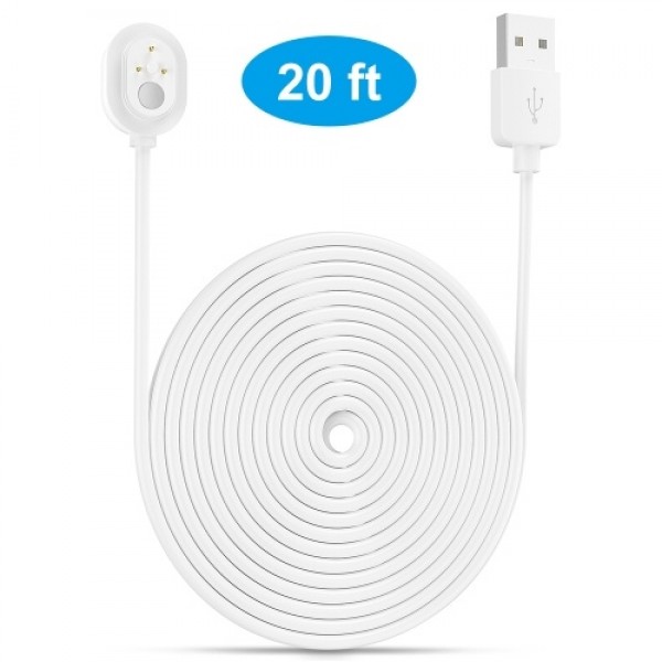 Power Cord for Arlo Ultra 4K UHD Magnetic Chanrging Cable Waterproof Charger Without Plug for Indoor and Outdoor Use 6M/9M 1pcs 