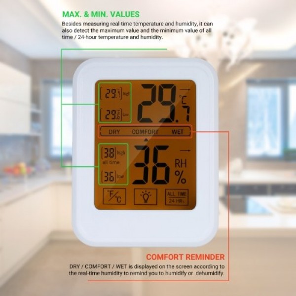 High Precision Thermometer Hygrometer Digital Thermo-Hygrometer