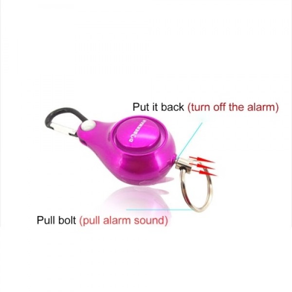 Women Self-defense Anti-wolf Alarm Outdoor Alarm Backpack Alarm Key Ring